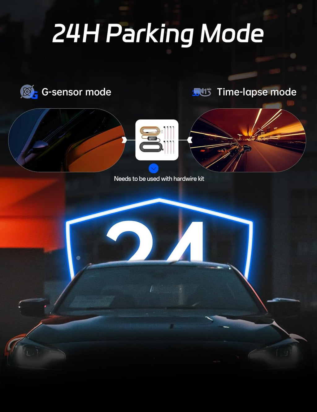 P10 2.5K Rear View Mirror Camera, 10'' Mirror Dash Cam Smart Driving Assistant W/Adas and BSD, Free 32GB Card&Gps, Front and Rear Camera for Cars Trucks,Night Vision,Voice Control,Parking Mode