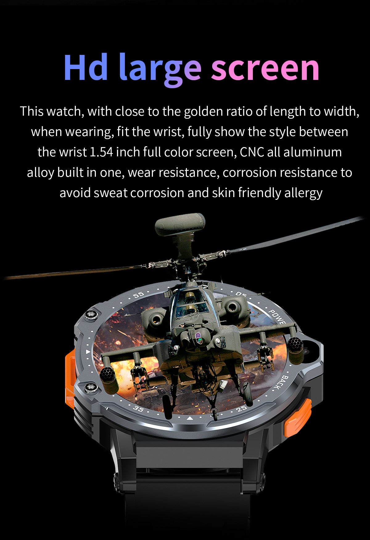 AP6 Smart Watch Dual Camera 4G Plug-In Card