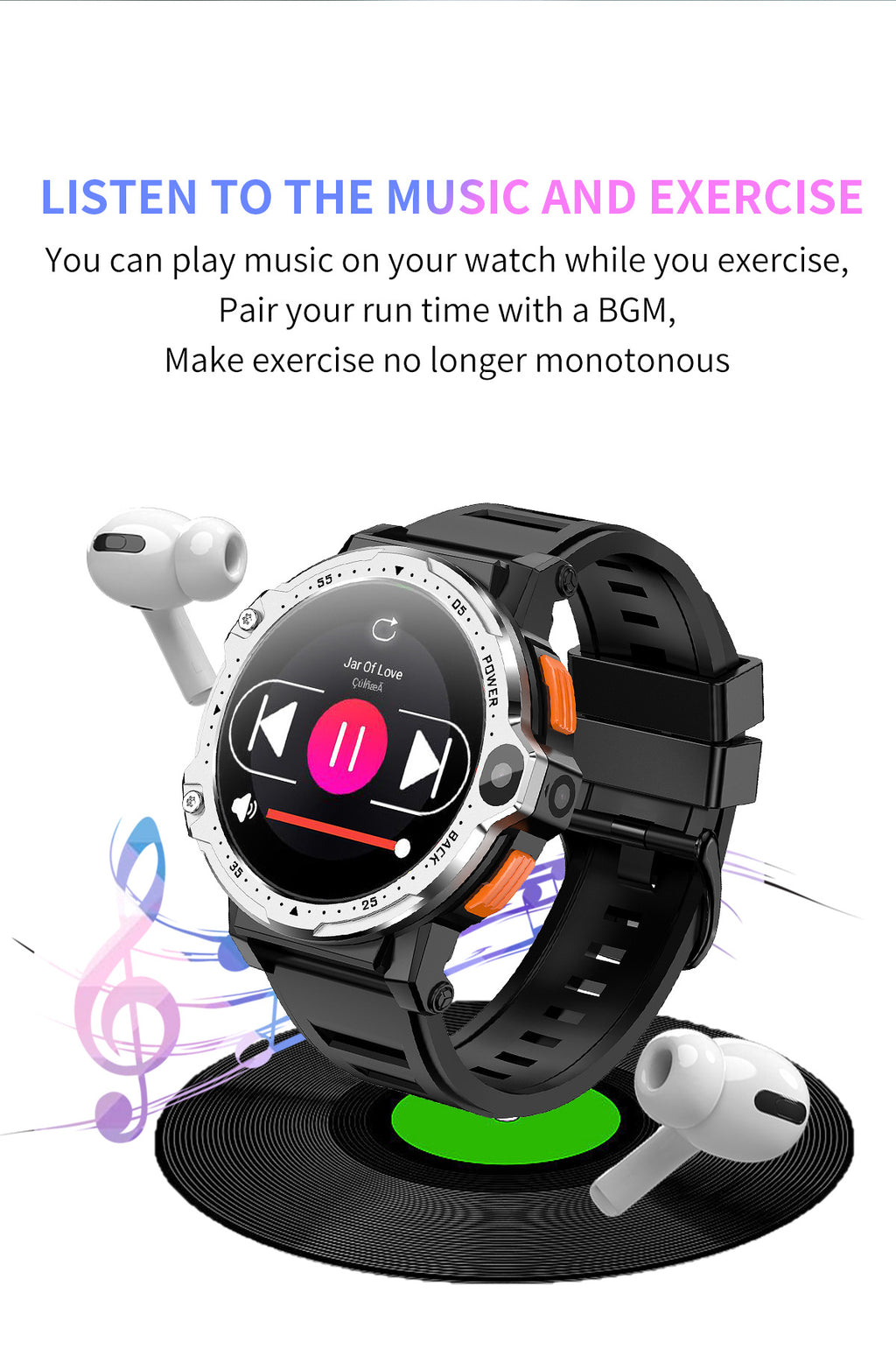 AP6 Smart Watch Dual Camera 4G Plug-In Card