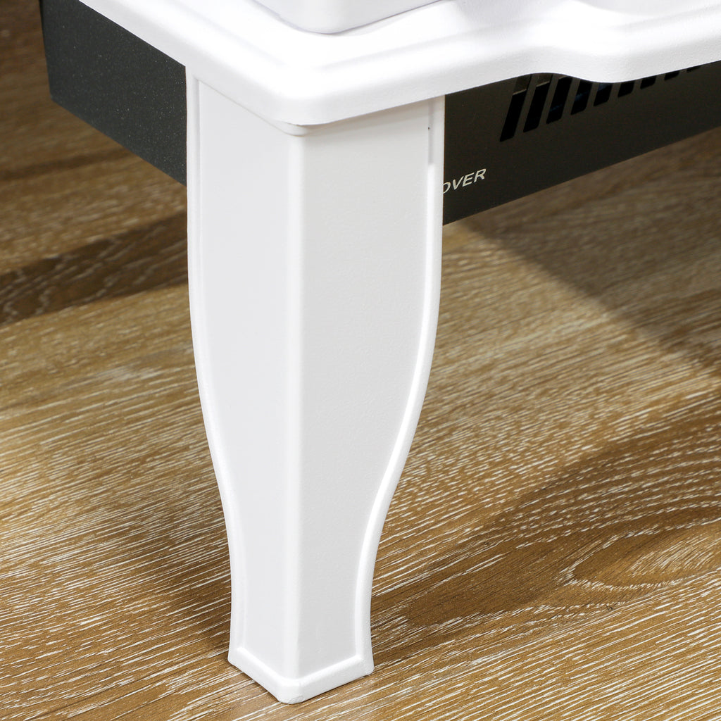 Freestanding Electric Fireplace with Flame Effect Living Room