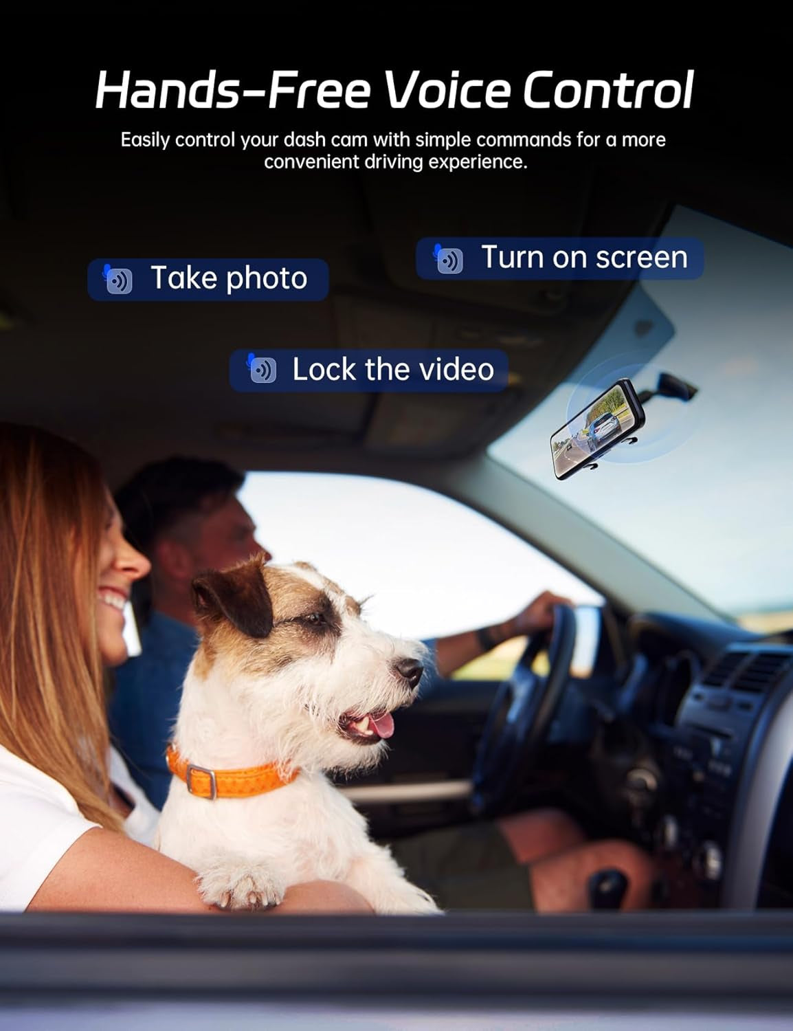 P10 2.5K Rear View Mirror Camera, 10'' Mirror Dash Cam Smart Driving Assistant W/Adas and BSD, Free 32GB Card&Gps, Front and Rear Camera for Cars Trucks,Night Vision,Voice Control,Parking Mode